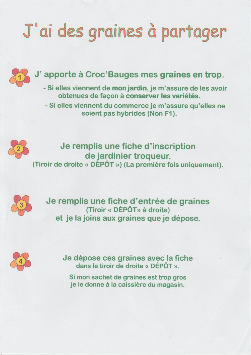 J'ai des graines à partager J'ai des graines à partager